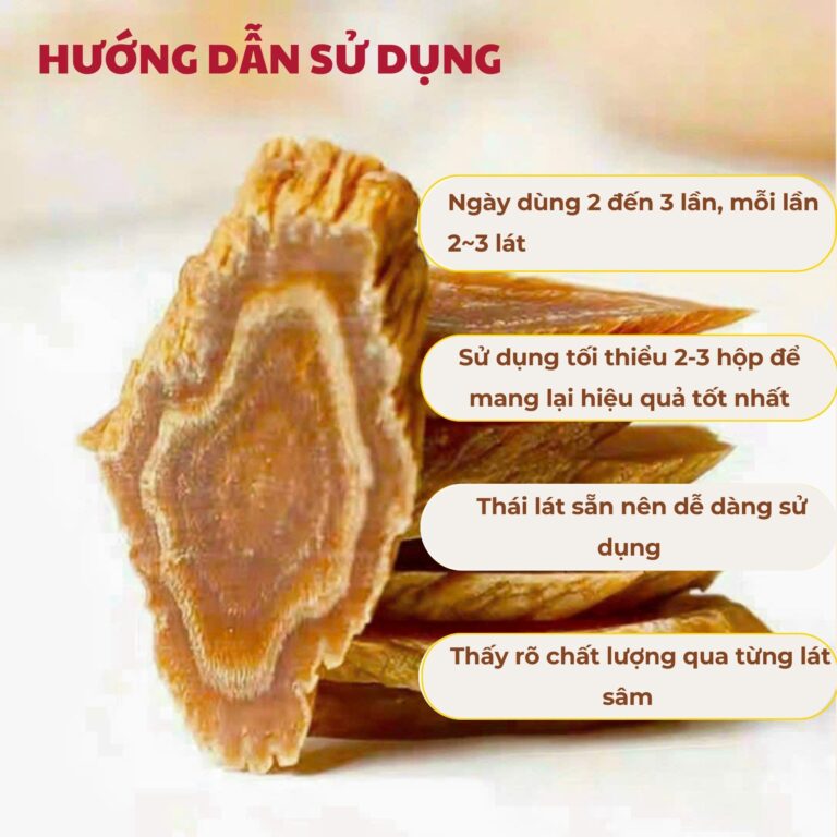 Hồng sâm Hàn Quốc thái lát 200g