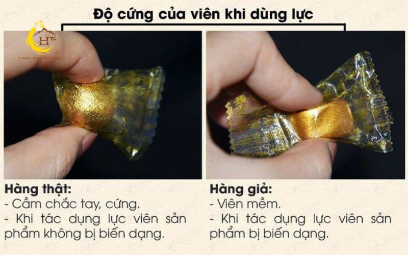 An cung ngưu hoàng thật giả qua đặc điểm bên trong