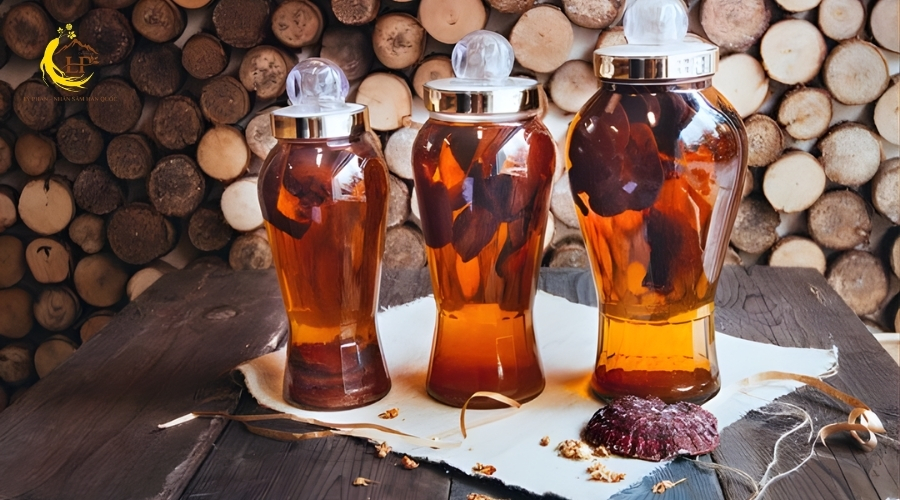 Nấm linh chi ngâm rượu
