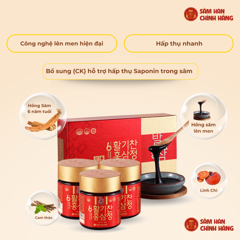 Công dụng nổi bật của Cao hồng sâm lên men 6 năm tuổi