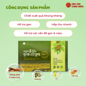 Công dụng của Nước hồng sâm Hovenia Dulcis