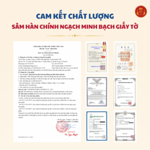 Hồng Sâm Hàn Quốc thái lát
