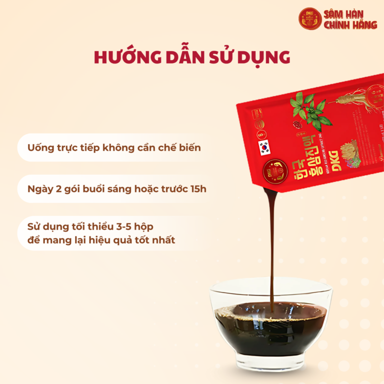 Công dụng của Nước Hồng Sâm Hàn Quốc DKG