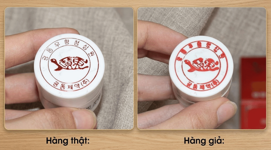 hộp đựng viên an cung Kwangdong thật và giả