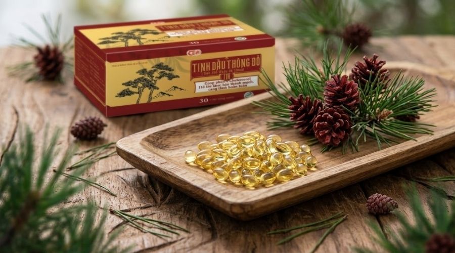 Thành phần trong tinh dầu thông đỏ Thành phần trong tinh dầu thông đỏ