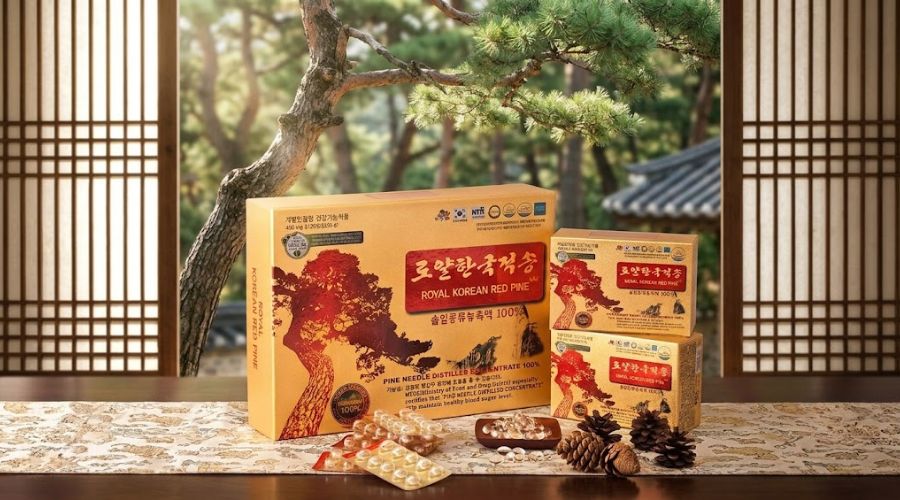 Tinh dầu thông đỏ Royal Korean Red Pine Tinh dầu thông đỏ Royal Korean Red Pine
